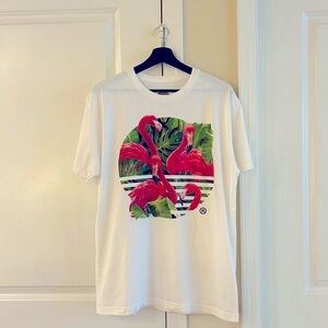 🔺 Mens Limited Edition Flamingo Tee by The Midnight Society , Size: L